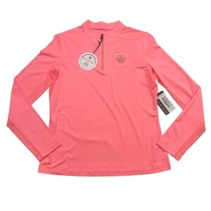 NWT Tail Long Sleeve Golf Shirt Whistling Straits Melon Punch Size S.